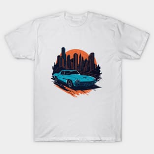 Chevrolet Corvette C7 Vintage Car Art T-Shirt